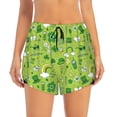 thumbnail image 2 of KLL St. Patrick's day1 Pattern Shorts Women,Athletic Shorts High Waisted Running Shorts Pocket Sporty Short Gym Elastic Workout Shorts-X-Large, 2 of 7