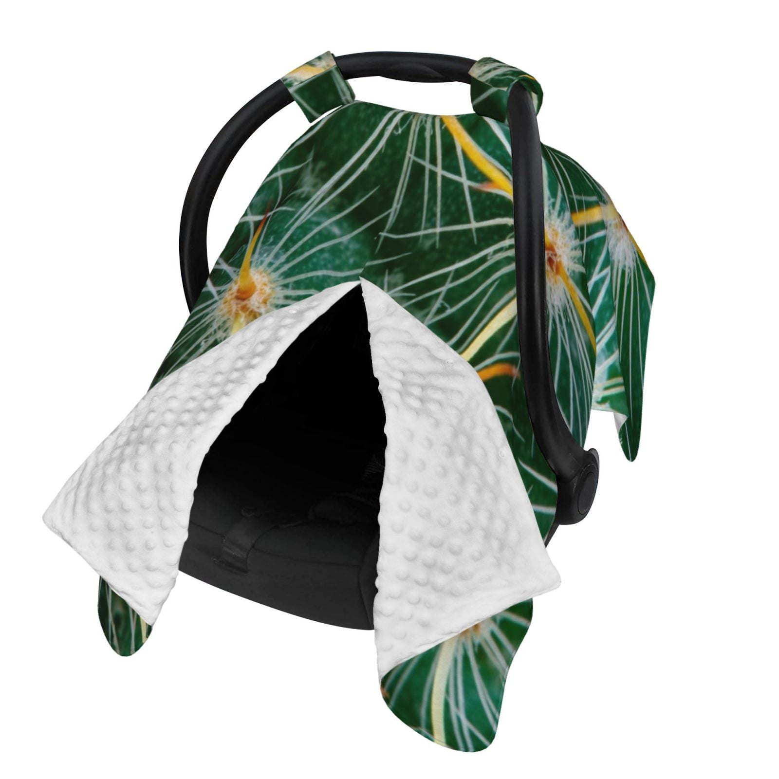 Naloa Thorns Of Macro Cactus Baby Car Seat Cover, Breathable Baby Carrier Cover, Multiuse Baby Carrier Cover & Nursing Breastfeeding Cover