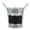Black, variant on Shisuyan Metal Flowerpot Bucket Galvanized Iron 1Set 5.7X5.3X3.9in