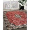 thumbnail image 3 of Ahgly Company Machine Washable Indoor Rectangle Traditional Tomato Red Area Rugs, 7' x 10', 3 of 7
