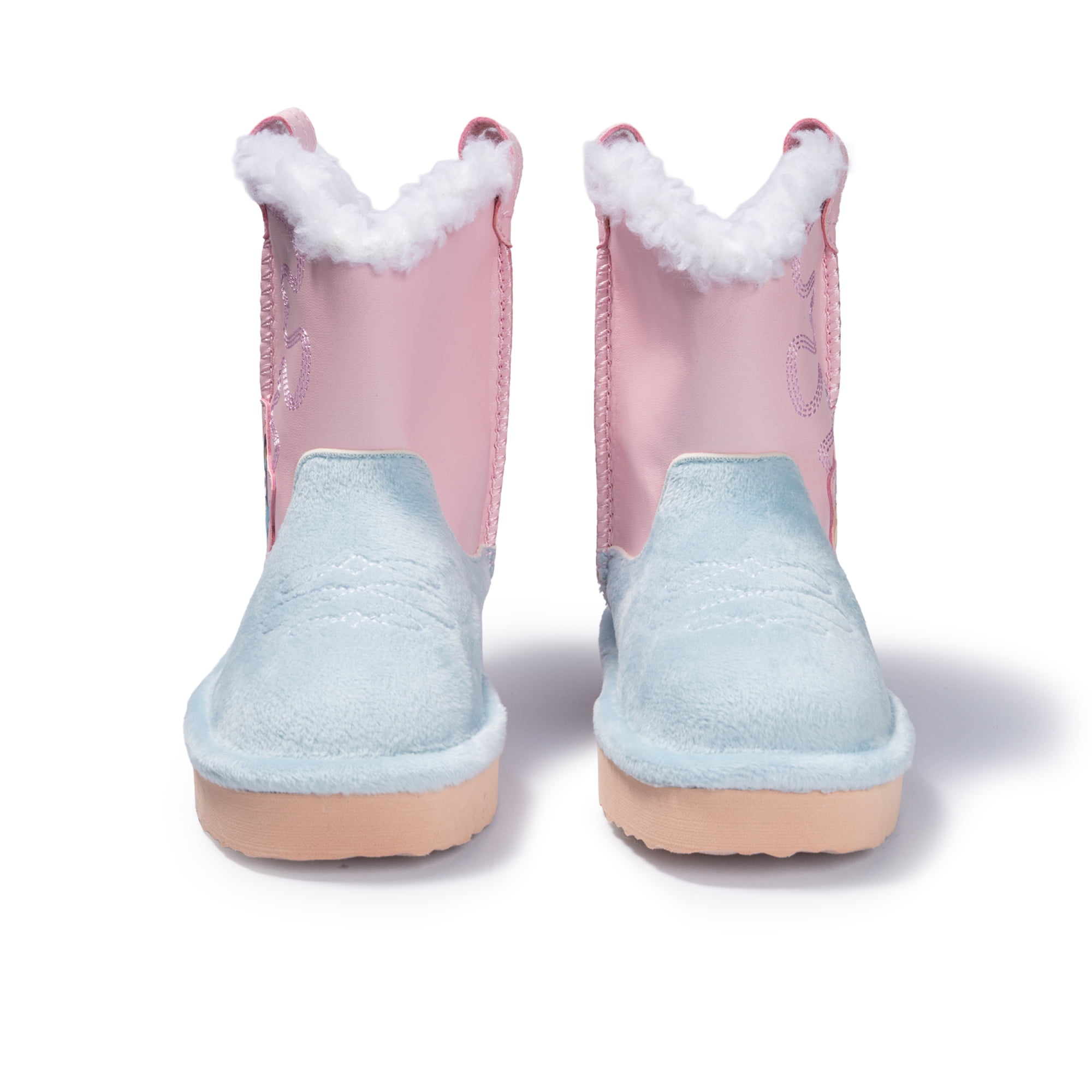 Bluey Toddler Girls Cowgirl Faux Shearling Boots