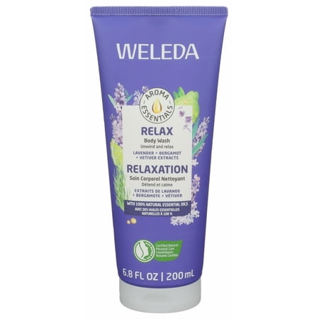 (Pack Of 7) Weleda Relax Shower Gel Body Wash Lavender 6.8 Fl Oz