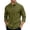 Army Green, variant on Men's Knit Shirt Long Sleeve Casual Collared Quarter Button Golf Shirts Waffle Textured Tops Vacation Beach Tees