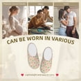 thumbnail image 7 of Daiia Colorful Starfish Print Women’s Fuzzy Slippers Memory Foam Lightweight House Shoes Cozy Loafer Flannel House Shoes-35/36, 7 of 7