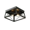 thumbnail image 4 of Farmhouse Flush Mount LED Ceiling Light - 60W Chandelier Industrial Pendant Lamp E26 - for Hallway, Entryway, Kitchen, Foyer, 4 of 12
