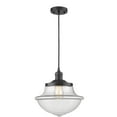 thumbnail image 1 of Innovations 1-LT LED Oxford School House 12" Pendant - Matte Black - 201C-BK-G542CL-LED, 1 of 1
