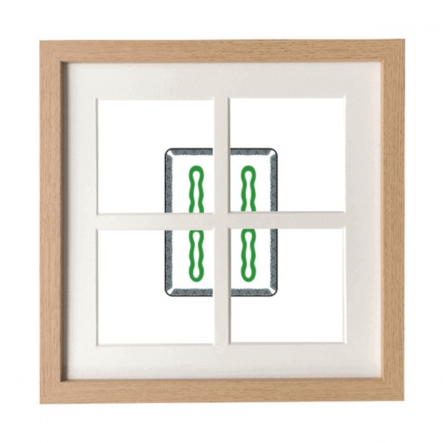 Cadre de Bar Mahjong 5 Tuiles Motif Mural Ou de Table 4 Ouvertures pour Photos