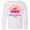 AA-White, variant on Summer Enjoy the Sunshine Santa Monica California in Pink Long Sleeve Youth T-Shirt