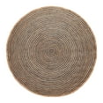 thumbnail image 2 of Superior Braided Jute Handwoven Indoor Outdoor Area Rug, 6' Round, Navy Blue, 2 of 5