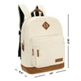 thumbnail image 2 of Wrangler Yellowstone Backpack, Classic Logo Resistant Padded Notebook Sleeve, All Ages, Cream, 2 of 6