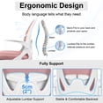 thumbnail image 2 of Primy Drafting Chair Silla de oficina alta con reposabrazos abatibles Silla de escritorio ergonómica ejecutiva para computadora con soporte lumbar y anillo de reposapiés ajustable (cuarzo rosa), 2 of 6