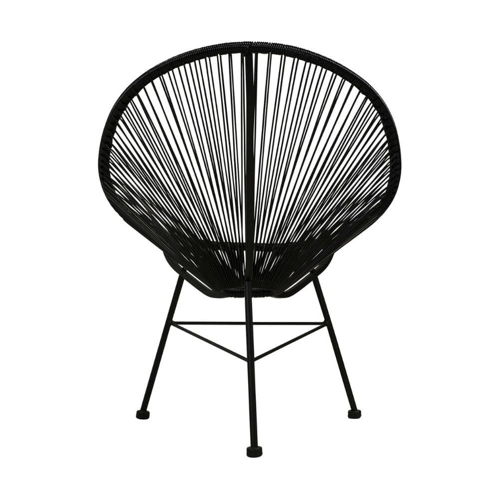 CHAISE ACAPULCO Chaise en fil de fer EN NOIR LOT DE 2