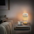 thumbnail image 6 of Tropical Seashells on Beach Bedside Table Lamp LED Desk Lamps with USB Charging Port Cylinder Retro Warm Lights for Bedroom Living Room Coffee Bar Decoration, 6 of 7