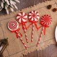thumbnail image 3 of Christmas Candy Tree Picks with Ribbon Christmas Decorations Glitter Lollipop Candy Canes Ornaments for Xmas Tree Topper Home Vase Party Ornaments, 3 of 6
