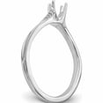 thumbnail image 6 of 14K White Gold Diamond Round Semi-Mount By-Pass Engagement Ring (Size 7) Made In India -Jewelry By Sweet Pea, 6 of 10