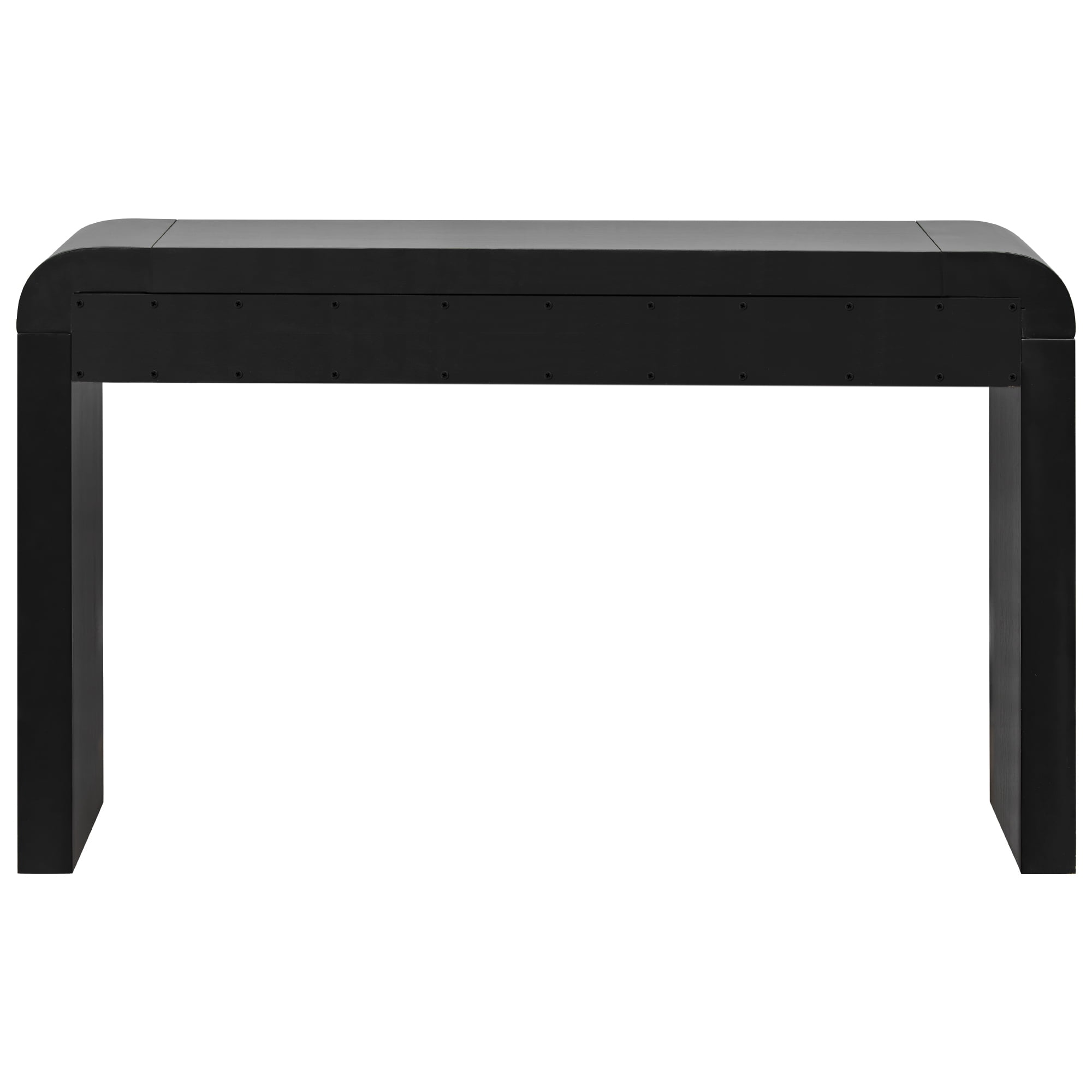 EUROCO 54" Long Console Table,Rustic Entryway Table with 2 Drawers,Wood Sofa Table Behind Couch Accent Table for Hallway & Living Room,Black