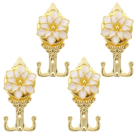 

4pcs Curtain Hook Hanging Hook Wall-mounted Hook Bathroom Hook Home Hook