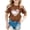 Brown, variant on Girls T shirts Short Sleeve Crewneck Sequin Print Graphic Tees Stylish Casual Party T-Shirts for Girls Size 3-4Y