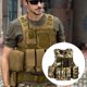 thumbnail image 4 of Yuarrent Chaleco de módulo para hombre, accesorios, chaleco Personal de camuflaje, chalecos de armadura de combate de seguridad, ajustable, resistente al Escalada Camuflaje CP Yuarrent OD024242-04, 4 of 6