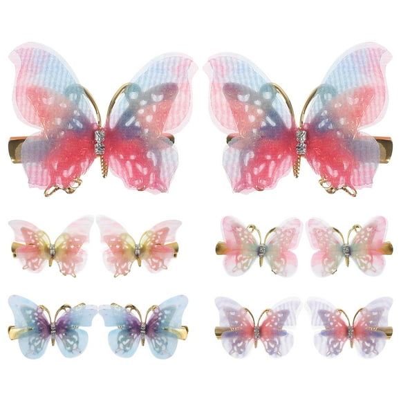 10pcs Butterfly Hair Clips Kids Hairpins Small Hair Accessories Hair Styling Tools for Girls