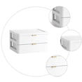 thumbnail image 2 of GOOHOCHY Caja de almacenamiento de mesa de 1 pieza, tipo de cajón, caja de almacenamiento organizadora, caja de maquillaje (blanco), 2 of 7