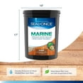 thumbnail image 2 of Seal-Once Marine Premium Wood Sealer - Waterproof Sealant - Wood Stain and Sealer in One - 5 Gallon & Clear, 2 of 10