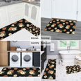 thumbnail image 5 of Pioneer Flower Floral Print Pattern Kitchen Rugs Sets Of 2, Anti Fatigue Non Slip Washable Floor Mats for Kitchen Sink Laundry, 17X30 Inch + 17X47 Inch, 5 of 6