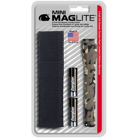MAG-Lite Mini Maglite Camo W/Holster Pack