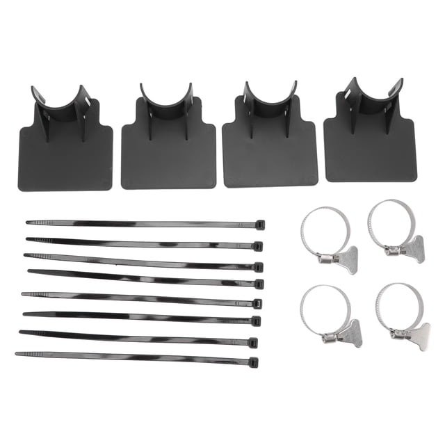 Abrazadera para Manguera de Piscina Jadeshay 4 Juegos Soporte de Manguera ABS Acero Inoxidable