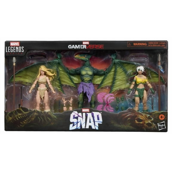 Marvel Legends Gameverse Marvel Snap Savage Land (Shanna, Sauron and Rogue)