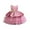 Pink, variant on Girls Sleeveless Tulle Layered Party Dress with Bow Elegant Formal Princess Gown