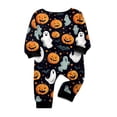 thumbnail image 5 of Matching Family Halloween Pajamas Set - 2026 Cute Ghost & Pumpkin Print Two-Piece Sleepwear Pjs - Family Matching Pajamas Soft Holiday Jumpsuit Loungewear for Family, 5 of 5