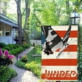 thumbnail image 4 of PHYHOO Patriotic Butterfly Garden Flag Free Indeed John Bible Quote Christian Yard Flags for Outside Double Sided Religious American Independence Day Fourth of July Decorations White, 4 of 6