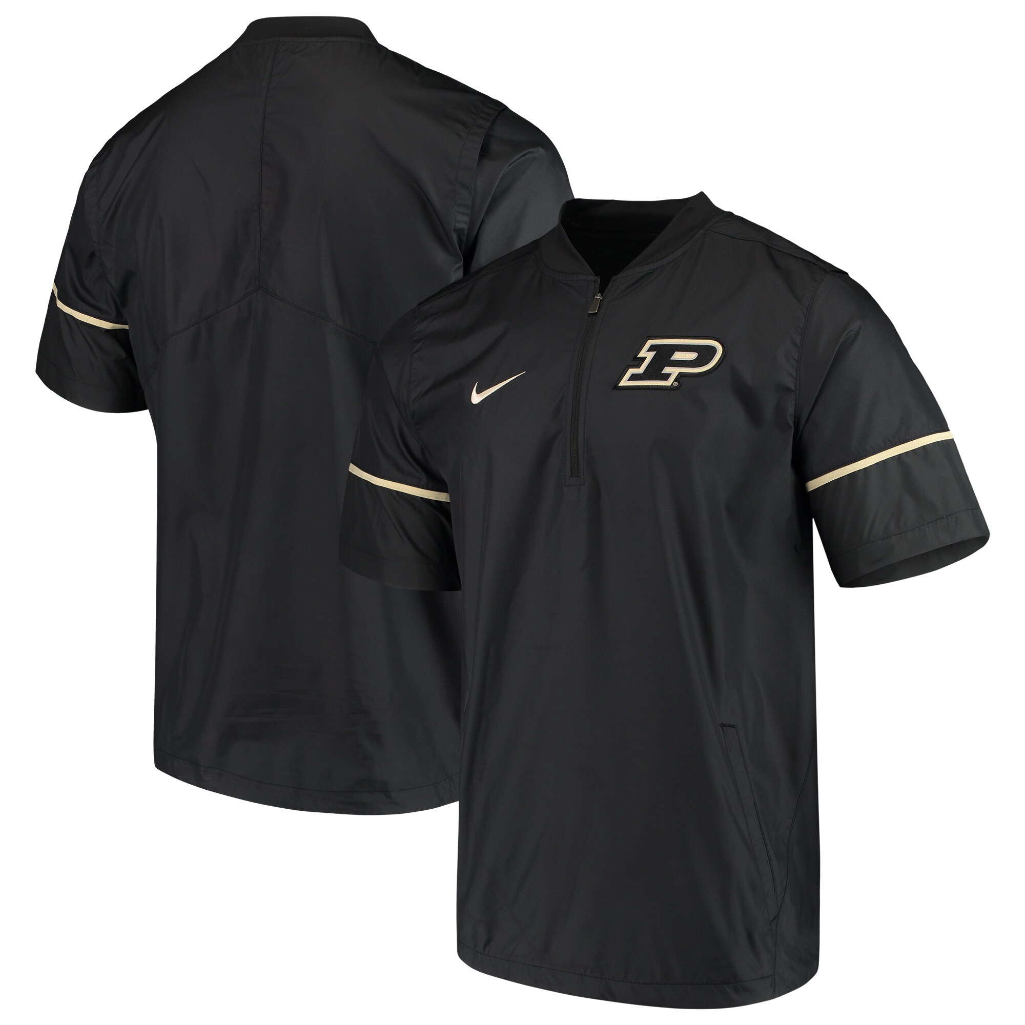 nike quarter zip short sleeve pullover