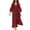 Wine, variant on Sheghy Summer Dresses for Women 2026 Autumn Winter Deep V Neck Flowy Relaxed Fit Boho Midi Dress Black S