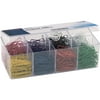 Officemate Plastic Coated Paper Clips, No. 2 Size, Assorted Colors, 800/Pack (97228)