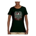 thumbnail image 2 of Live To Ride Motto Motorcylce Club Cars and Trucks Womens Graphic T-Shirt, Forest Green, Large, 2 of 3