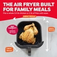 thumbnail image 6 of 6QT XL Air Fryer, 4-in-1 Functions that Crisps, Roasts, Reheats, Bakes for Quick Easy Meals, 100+ In-App Recipes, is Dishwasher-Safe, Black, 6 of 9