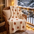 thumbnail image 3 of Christmas Flannel Throw Blanket, Soft Holiday Pattern Warm Cozy Blanket for Sofa, Couch, Bed, Bedroom, Living Room and Winter Xmas Home Decor, 3 of 6