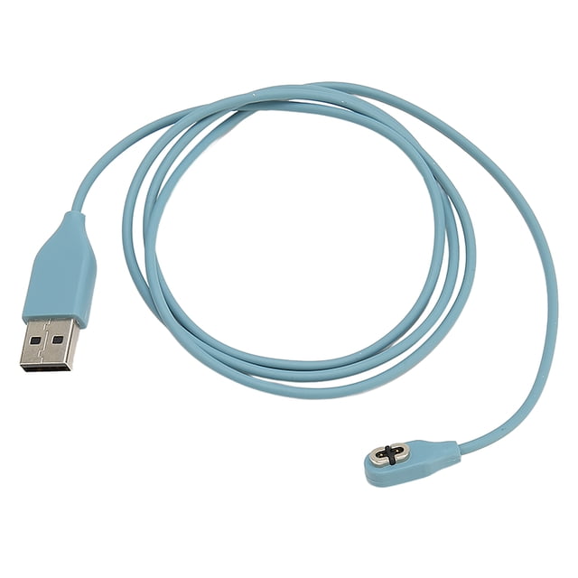 Earphone Charging Cable, Headset Charging Cable Anti Interference Fast Charging Overvoltage Protection For Replacement Black,Blue