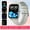 Silvery, variant on Smart Watch for Android iPhone - 1.85" HD Display, Call Answering, Fitness Tracker, Pedometer, USB Rechargeable, Sports Modes, Pink/Black