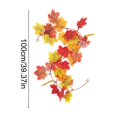 thumbnail image 3 of Yakvarog Artificial Fall Garland Maple Leaf, 39"/Piece Hanging Vines Garland Faux Autumn Foliage Garland Thanksgiving Fall Decor for Home Wedding Fireplace Party Christmas, 3 of 6