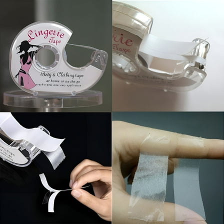 VANIDO Invisible,Non-Slip & Secure Adhesive for Double-Sided Clear Clothing Tape