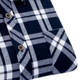 thumbnail image 5 of Mgmyaa Men's Casual Checkered Long Sleeve Button Down Shirt Plaid Collared Tops, 5 of 5