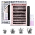 thumbnail image 2 of Lashview 144 Pcs Cluster Eyelash DIY Lash Extension Kit 707 Black Brand, 2 of 7