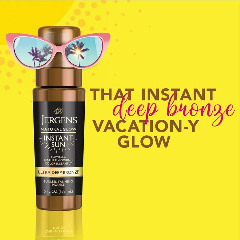 Jergens Natural Glow Instant Sun Sunless Tanning Mousse,