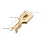 thumbnail image 2 of IDEANATEGRATE 100Ud Conectores Spade Dorados Para Audio De Auto Con Terminales De Crimpado Y Fácil Instalación, 2 of 7