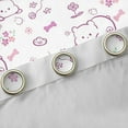 thumbnail image 4 of Feelyou Child Kawaii Bear Curtains Pack of 2 (42x84 Each), Flower Floral Plant Curtains Blackout, Cute Cartoon Animal Theme Bedroom Curtains, Black Out Curtains Decor, 4 of 6