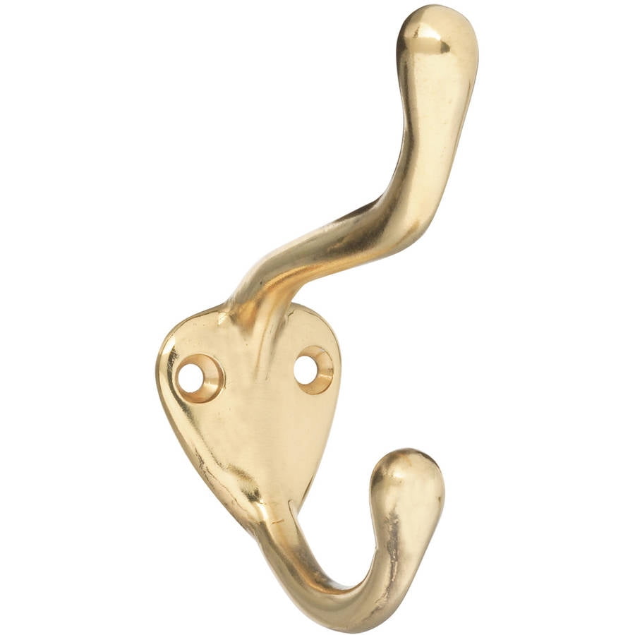 Stanley Hardware 804020 Solid Brass Coat & Hat Hook