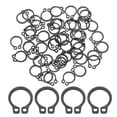 thumbnail image 1 of 50 Pack 1/4" Internal Retaining Ring Circlip, 65 Mn Spring Steel Internal Circlip Snap Rings C-Clips, Black, 1 of 6